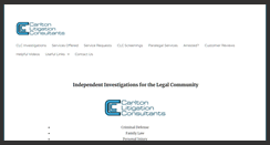 Desktop Screenshot of carltonlitigation.com
